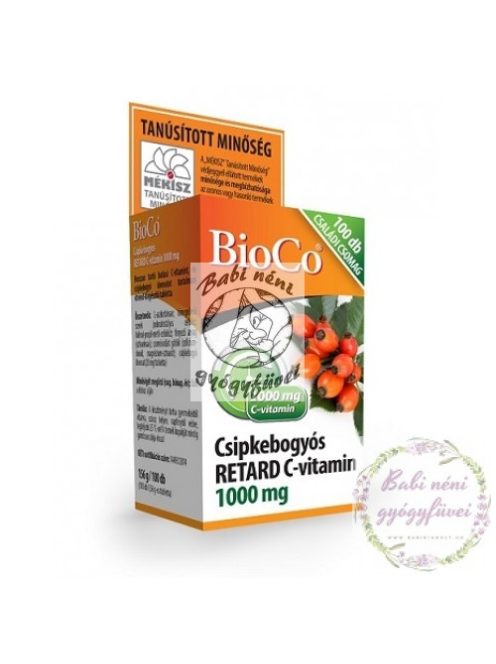 BioCo Csipkebogyós Retard C-vitamin 1000mg Családi csomag 100db