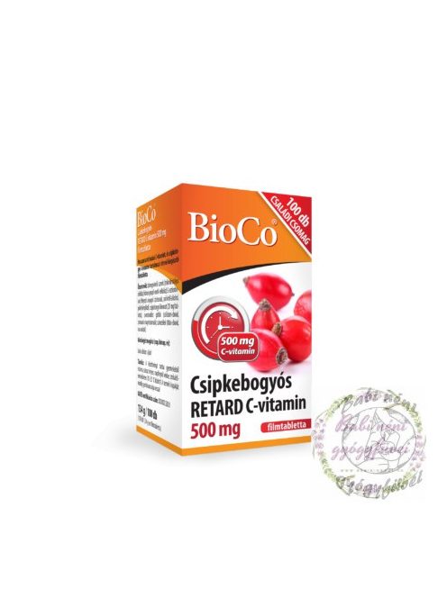 BioCo Csipkebogyós Retard C-vitamin 500mg 100db