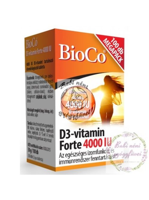 BioCo D3-vitamin Forte 4000 IU 100db