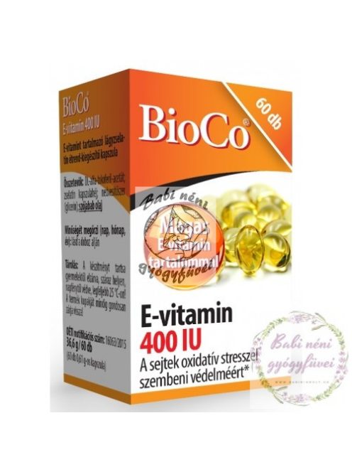 BioCo E-vitamin 400 IU 60db