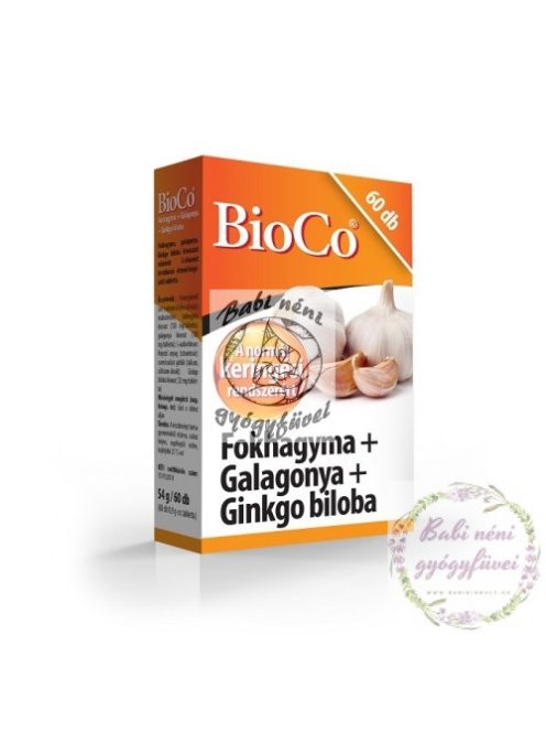 BioCo Fokhagyma + Galagonya + Ginkgo biloba 60db