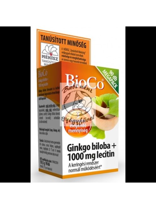 BioCo Ginkgo Biloba + 1000 mg Lecitin Megapack 90db