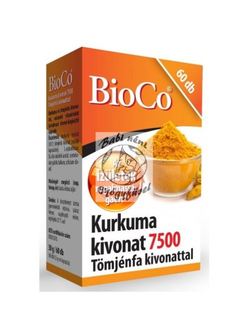 BioCo Kurkuma kivonat 7500 Tömjénfa kivonattal 60db