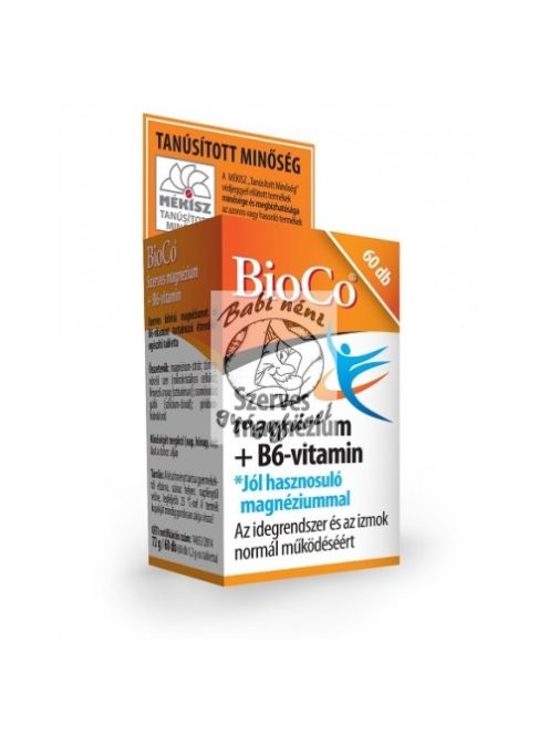 BioCo Szerves Magnézium+B6-vitamin 60db