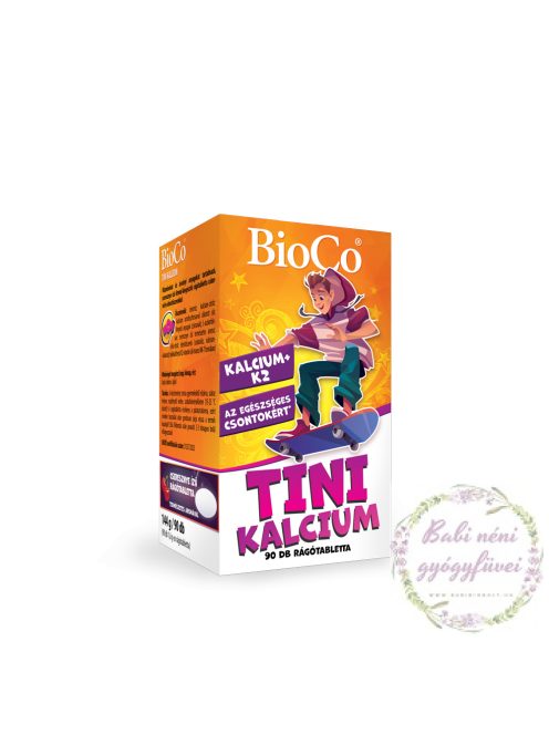 Bioco Tini Kalcium Plusz K2 rágótabletta 90 db