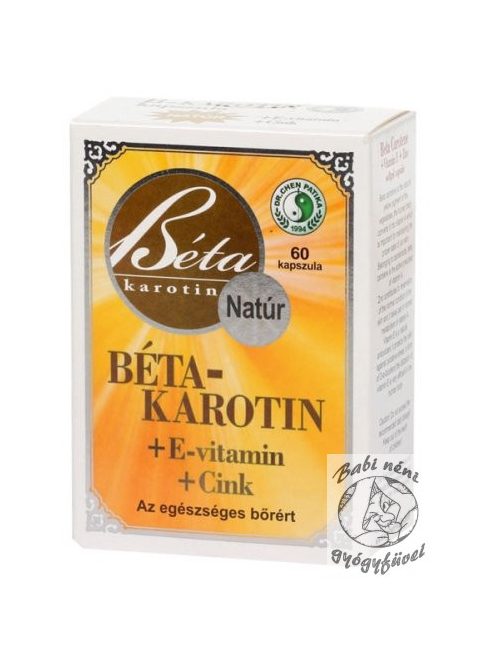 Dr. Chen Béta-karotin + E-vitamin + Cink lágyzselatin kapszula