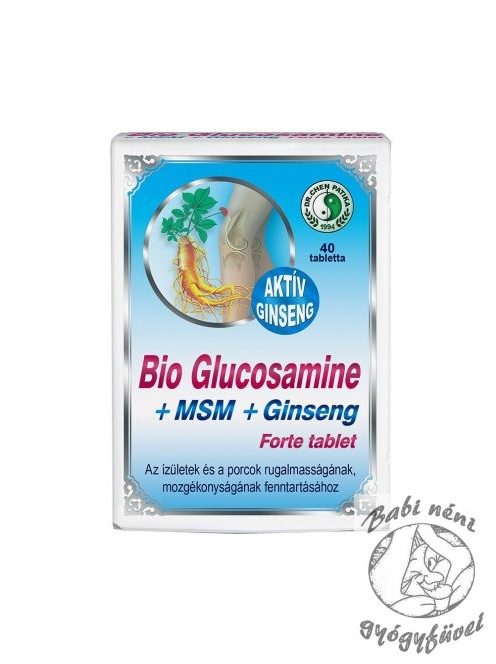 Dr. Chen Bio Glucosamine+MSM+Ginseng Forte tabletta (40db-os)