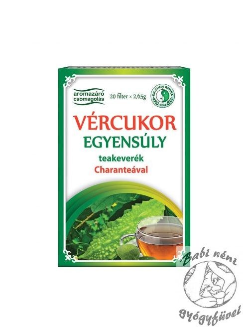 Dr. Chen Vércukor egyensúly tea Charanteával - 20db