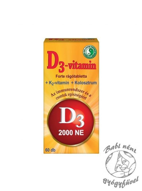Dr. Chen D3-vitamin Forte ( D-vitamin rágótabletta ) - 60db