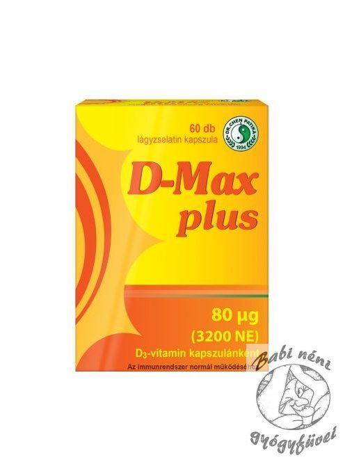 Dr. Chen D-Max Plus D3-vitamin kapszula - 60db