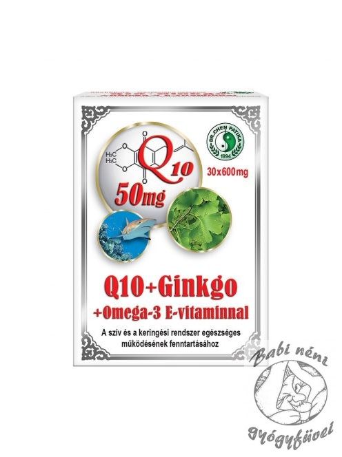 Dr. Chen Q10 Ginkgo Omega-3 kapszula - 30db