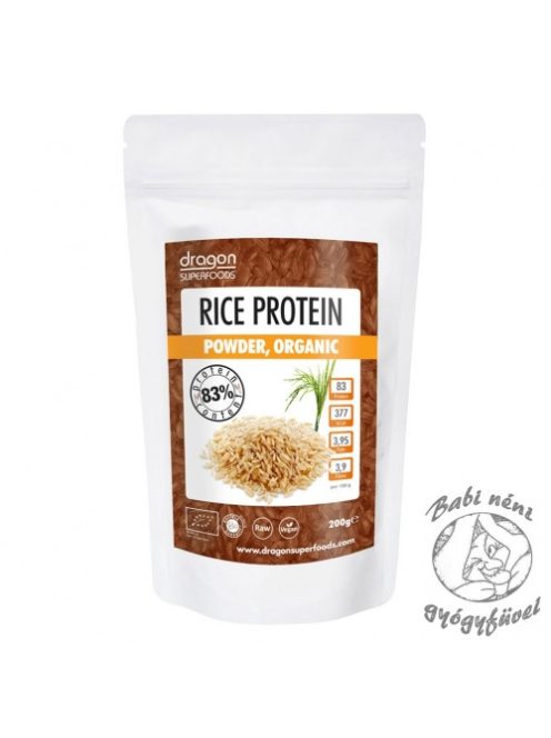 Dragon Superfoods Bio Rizs fehérjepor, 200 g