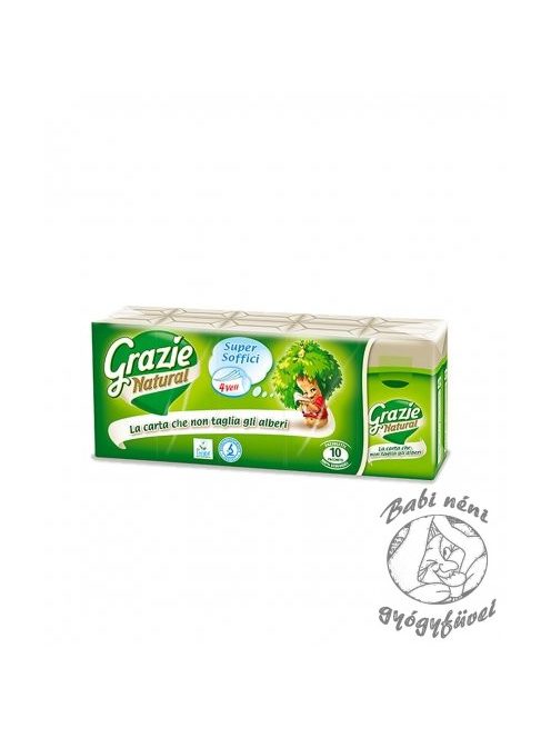 Grazie Natural Ecolabel minősítésű papírzsebkendő