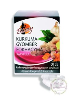 Kurkuma-gyömbér-fokhagyma kapszula 60db