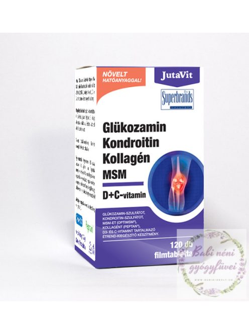 JutaVit Glükozamin Kondroitin Kollagén MSM D+C-vitamin 120 db