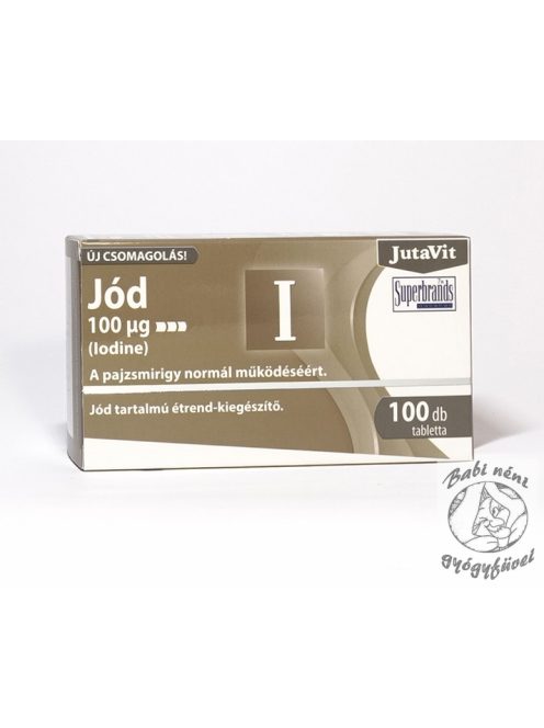 JutaVit Jód 100µg tabletta jódot tartalmazó étrend-kiegészítő