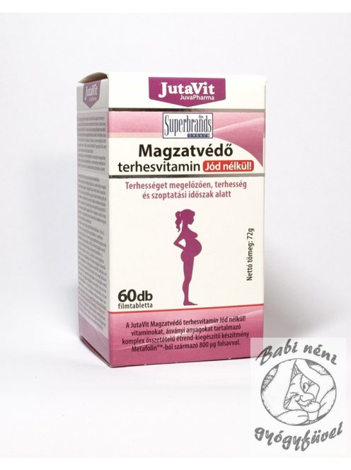 JutaVit Magzatvédő terhesvitamin Jód nélkül! – 60db