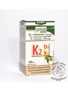   JutaVit K2-vitamin 120µg – D3-vitamin 2200NE – K1-vitamin 700µg 60 db