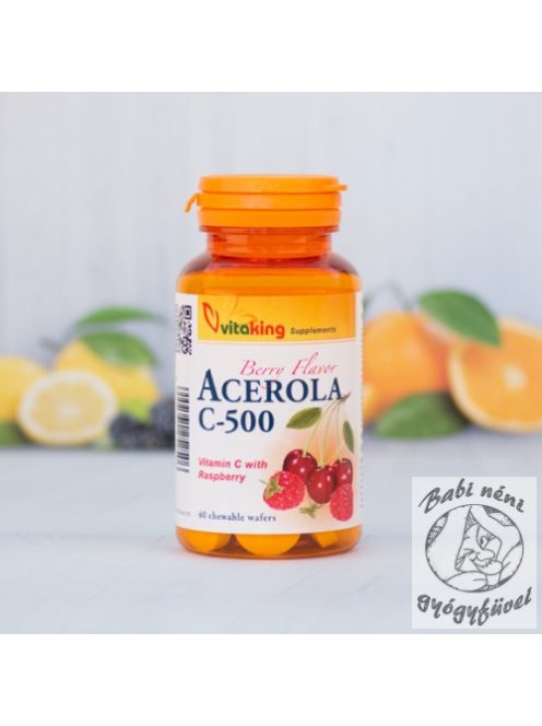 Vitaking Acerola C-500 rágótabletta